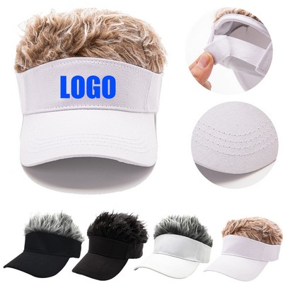 Outdoor Adjustable Baseball Wig Sun Hat