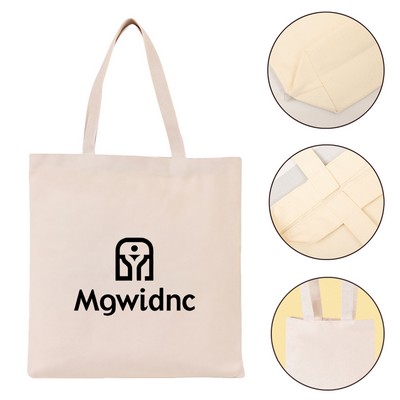 Beige Eco-Friendly Canvas Tote Bag Reusable Large Shopper Handbag 35x40cm
