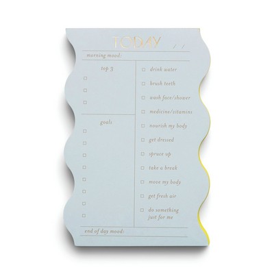 Wavy Daily Notepad - Cloud - Pp53-1008 - Pp53-1008