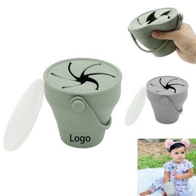 Foldable Silicone Snack Bowl for Kids