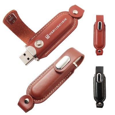 Leather USB Flash Drive(4GB)
