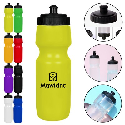 Colorful Sports Plastic Water Bottle with Squeeze Spout