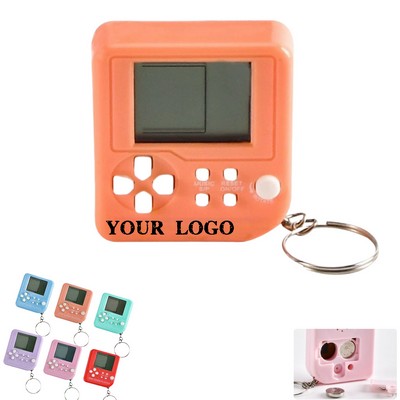 Mini Handheld Game Console Keychain