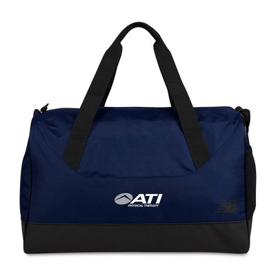 New Balance® Essentials Recycled rPET Medium Duffel - Navy