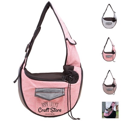 Cotton Pet Crossbody Bag