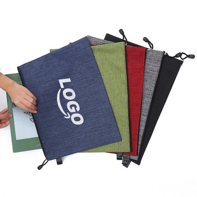 Oxford Zipper Document Bag
