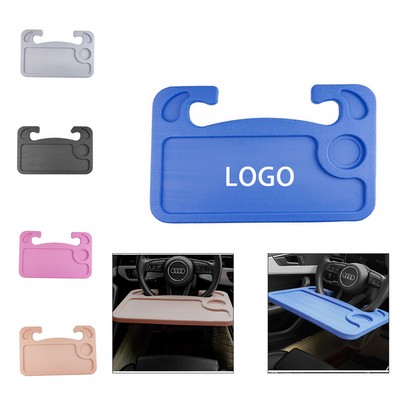 Steering Wheel-Mounted Laptop Workstation