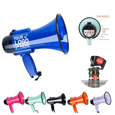 Portable Megaphone With Bottle Opener