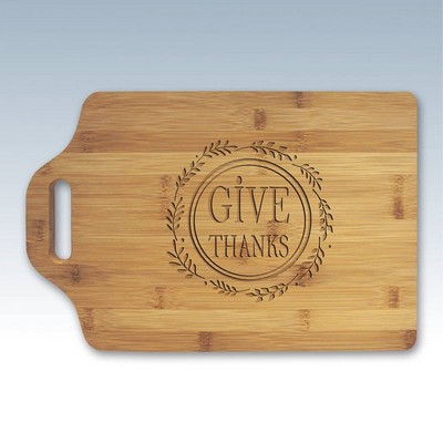 Large Bamboo Cutting Board w/Handle
