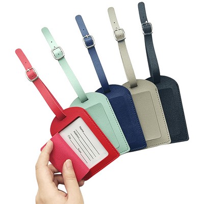 Premium PU Leather Luggage Tag