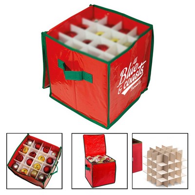 64-Compartment Ornament Storage Box