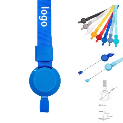 Sublimation Lanyard with Retractable Badge Reel