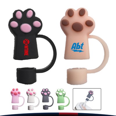 Snurby Cat Paw PVC Straw Topper
