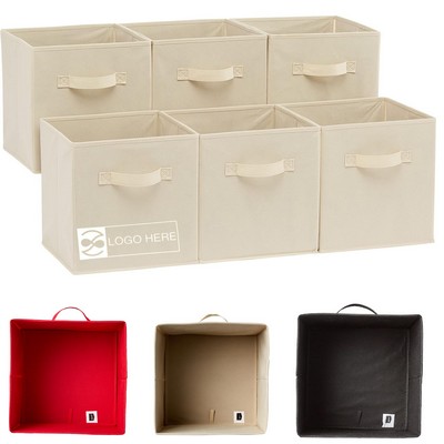 Collapsible Fabric Storage Cubes Organizer with Handles