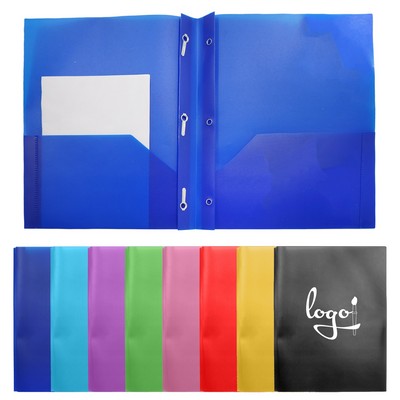 Plastic Folder With Two Pockets
