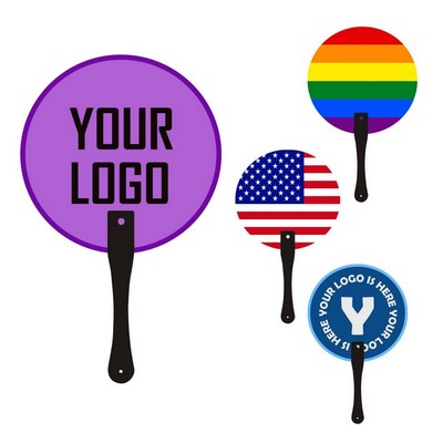Plastic Fan Full Color 2 Sides