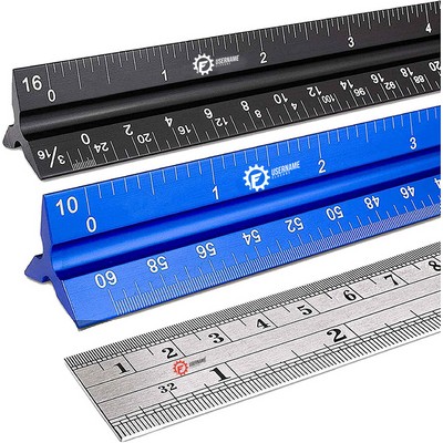 12" Architectural and Engineering Scale Ruler Set