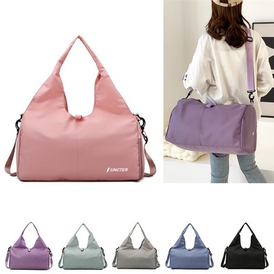 Women's Gym Yoga Duffle Bag With Handle And Shoulder Straps