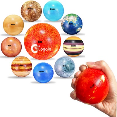 2.48" Solar System Planet Stress Relief Ball Educational Toy