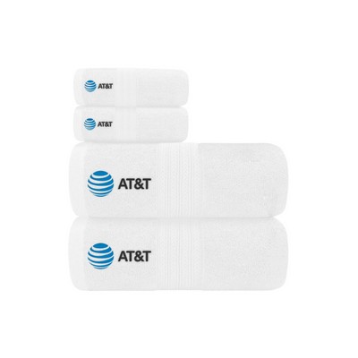 4-Piece Towel Set 550 GSM Cotton