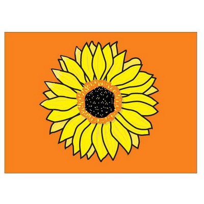 Sunflower Metal Photo Magnet (2 1/2"x3 1/2")