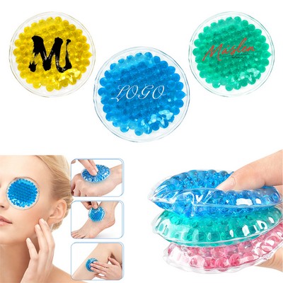 Reusable Round Aqua Pearls Hot/Cold Pack
