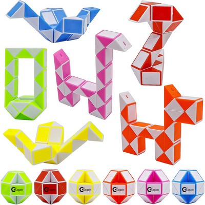 24 Blocks Mini Fidget Snake Cube Magic Speed Toy