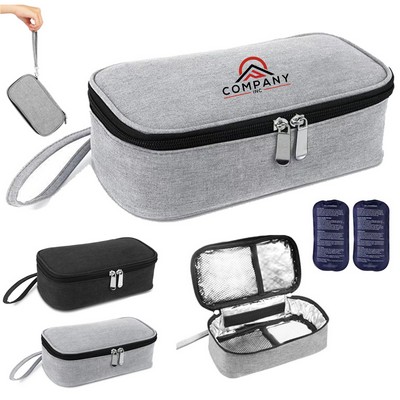 Portable Insulin Cooling Bag Lightweight Medical Refrigerator for Travel Polyester Storage Ice Bag