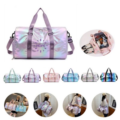 Foldable Duffel Bag With Mesh Pocket