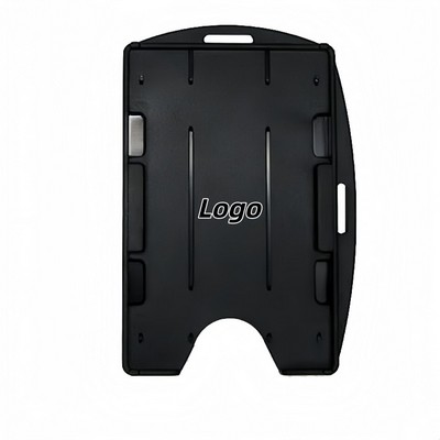 Dual Slot ID Card Holder for Horizontal or Vertical Use