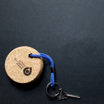 Floatie Recycled Cork Keychains: Circle