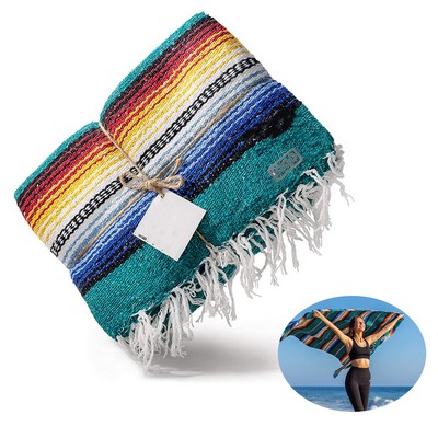 Outdoor Beach Blanket w/ Tassels