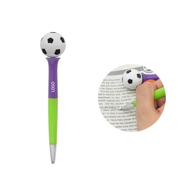 Fidget Pen With Rotating Soccer Ball