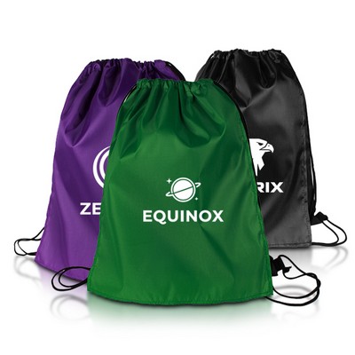 210D Polyester Superhero Style Drawstring Backpack