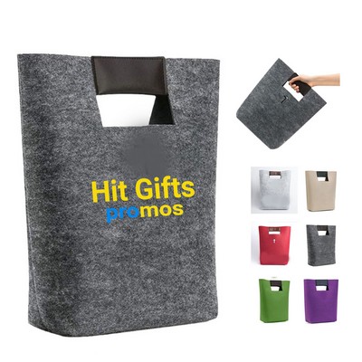 Felt Tote Bag with Bible Verse