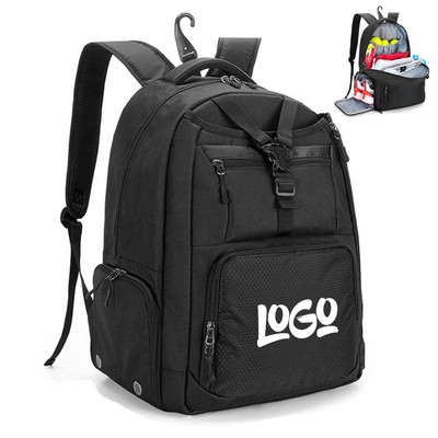 Tennis Backpack With Separate Shoe Space