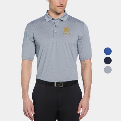 Callaway® All Over Stitched Moisture Wicking Men's Chev Polo Shirt with Custom Logo