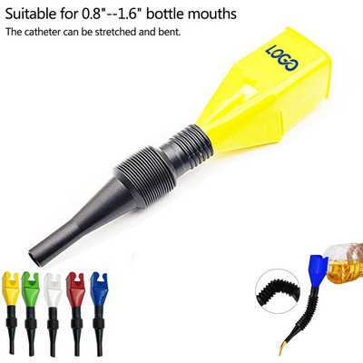 Retractable Auto Fuel Hands - free Clamping Funnel