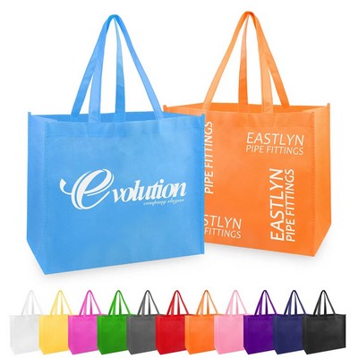 Large 80 GSM Non-Woven Grocery Tote Bags with Handle
