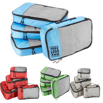 4 Piece Travel Lightweight Packing Organizer Cubes Set