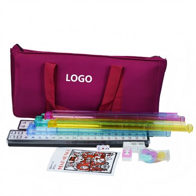 166-Tile American Mahjong Set with Carrying Bag & Racks