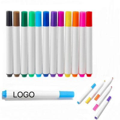 12 Colors Oil-Based Marker Pens
