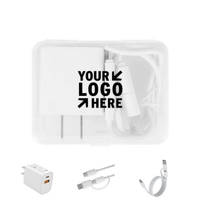 20W Power Adapter and Dual-Connector Cable Set