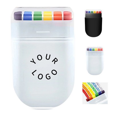 Wax Based Rainbow Face Paint Stick Six Color Design