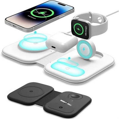 3-in-1 Magnetic Foldable Qi Wireless Charger