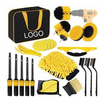 22-Piece Drill Brush Car Cleaning Kit