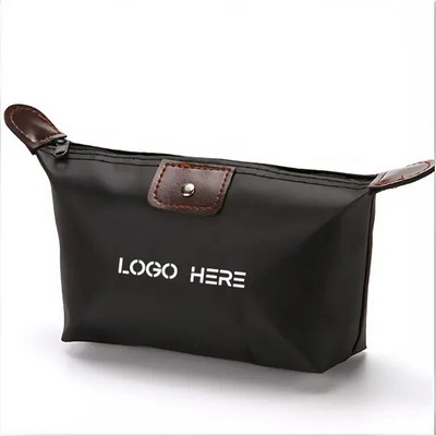 Compact Water-Resistant Multi-Compartment Travel Cosmetic Organizer Bag