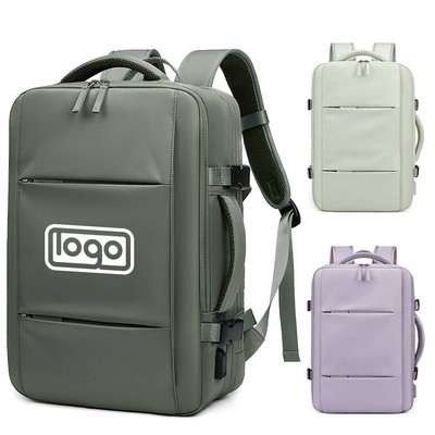 Nylon Leisure Travel Expandable Backpack