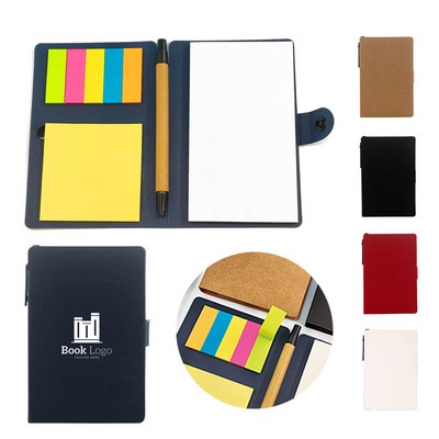 Multifunctional Snap-On Sticky Note Combination With Pen