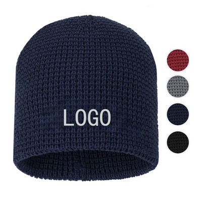 Unisex Waffle Knit Beanie